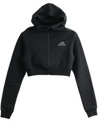Balenciaga - Cotton Cropped Sweatshirt - Lyst