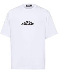 DSquared² - Cotton Crew-Neck T-Shirt - Lyst