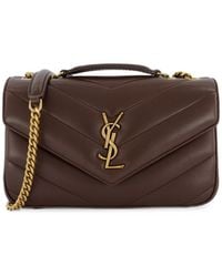 Saint Laurent - Loulou Small Suede Leather Shoulder Bag - Lyst