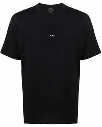 A.P.C. - Kyle Logo Organic Cotton T-shirt - Lyst