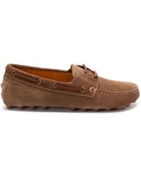 Tod's - Light Walnut Leather Driving Moccasin Made - Lyst