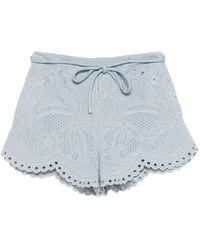Zimmermann - Daylight Denim Shorts - Lyst
