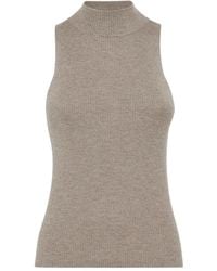 Brunello Cucinelli - Cashmere Blend Tank Top - Lyst