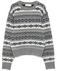 DUNST - Wool Blend Crewneck Jumper - Lyst