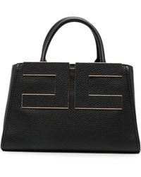 Elisabetta Franchi - Faux Leather Tote Bag - Lyst