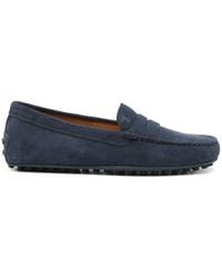 Tod's - City Rubber Suede Leather Loafers - Lyst