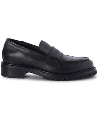 Off-White c/o Virgil Abloh - Off- C/O Virgil Abloh Military Platform Leather Loafers - Lyst