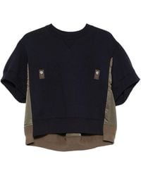 Sacai - Cotton Blend Sweater - Lyst