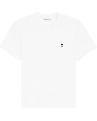 Ami Paris - Ami De Coeur Cotton T-Shirt - Lyst