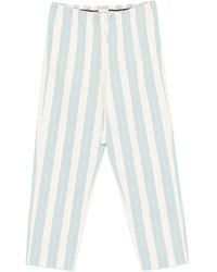 forte_forte - Striped Drawstring Trousers - Lyst