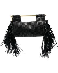 La Milanesa - Otranto Woven Faux Leather Handbag - Lyst