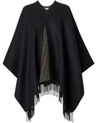 Fendi - Ff Wool And Cashmere Poncho - Lyst