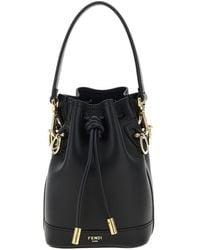 Fendi - Mon Tresor Mini Leather Bucket Bag - Lyst