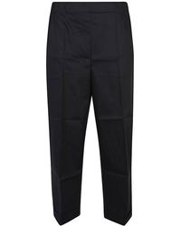 Liviana Conti - Cotton Blend Cropped Trousers - Lyst