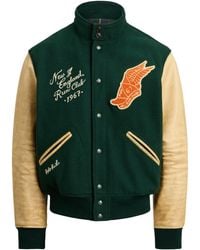 Polo Ralph Lauren - Bomber Jacket With Patches - Lyst