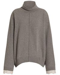 Alberta Ferretti - Cashmere Turtle-Neck Sweater - Lyst