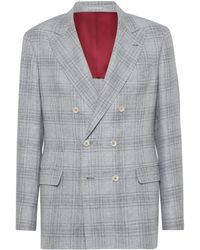 Brunello Cucinelli - Suit-Type Linen Jacket - Lyst