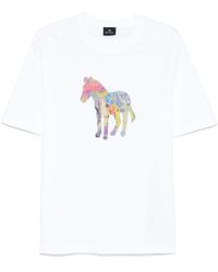 Paul Smith - Crewneck Printed T-Shirt - Lyst