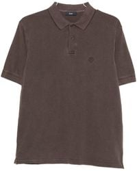 Herno - Logo Cotton Polo Shirt - Lyst