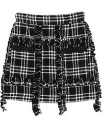 ALESSANDRO ENRIQUEZ - Checked Short Skirt - Lyst