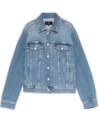 7 For All Mankind - Adi Denim Trucker Jacket - Lyst