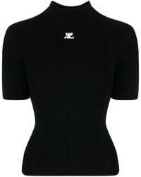 Courreges - Reedition Knit Ss Jumper - Lyst