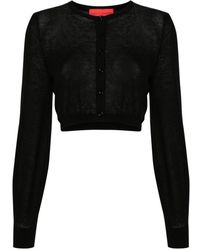 Wild Cashmere - Fine-ribbed Cropped Cardigan - Lyst