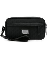 Emporio Armani - Logo Nylon Beauty-Case - Lyst