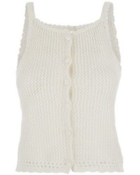 DUNST - Linen And Cotton Blend Top - Lyst