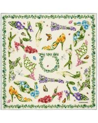 Ferragamo - Printed Silk Foulard - Lyst