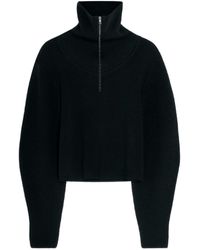 Lemaire - Wool Hooded Sweater - Lyst