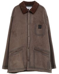 Loewe - Cotton Blend Overshirt - Lyst