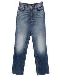 7 For All Mankind - Straight-Leg Vintage Wash Jeans - Lyst