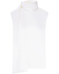 Bottega Veneta - Satin Silk Top - Lyst