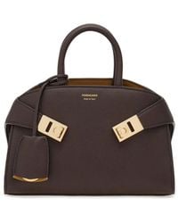 Ferragamo - Hug Mini Leather Handbag - Lyst