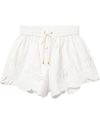 Zimmermann - Mahon Cotton Shorts - Lyst