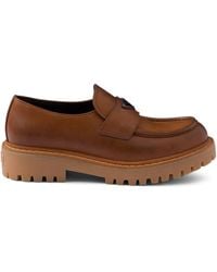 Prada - Leather Loafers - Lyst
