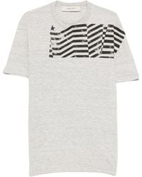 Golden Goose - Printed Cotton T-Shirt - Lyst