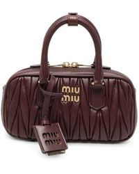 Miu Miu - Arcadie Mini Leather Handbag - Lyst