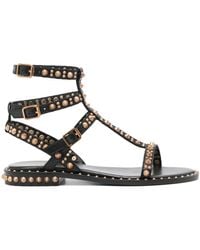 Ash - Pepper Studded Leather Sandals - Lyst
