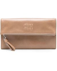 Miu Miu - Leather Wallet On Chain - Lyst