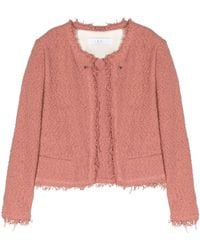 IRO - Shavani Fringed-edge Knitted Jacket - Lyst