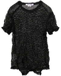 Comme des Garçons - Open-Knit T-Shirt - Lyst