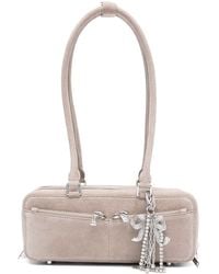 Self-Portrait - Suede Leather Shoulder Bag - Lyst