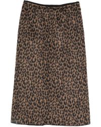 Alysi - Wool Midi Skirt - Lyst
