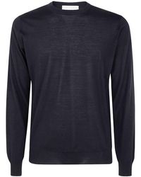 Filippo De Laurentis - Merino Wool Crew Neck Sweater - Lyst