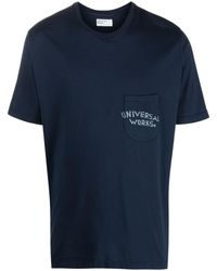 Universal Works - Graphic-print Short-sleeved Organic Cotton T-shirt - Lyst