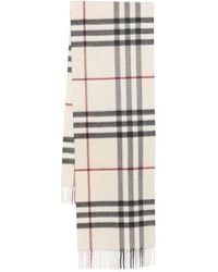 Burberry - Sciarpa Vintage Check Con Frange - Lyst