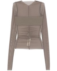 Rick Owens - Sheer-Design Top - Lyst