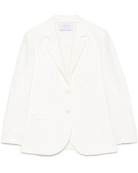 Harris Wharf London - Cotton Blend Blazer Jacket - Lyst